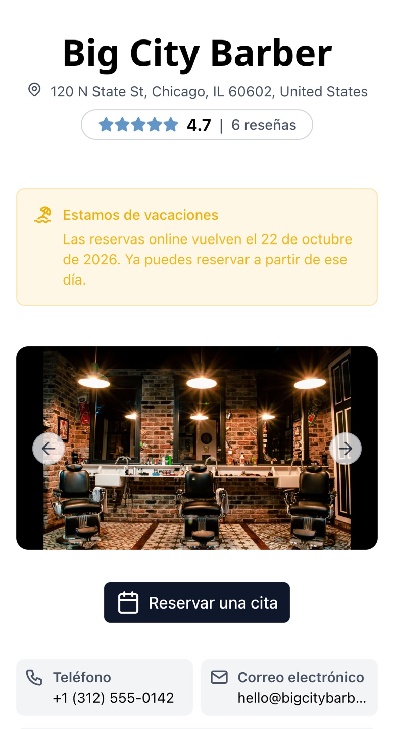 ¿Te vas de vacaciones? Tu página de reservas sigue funcionando