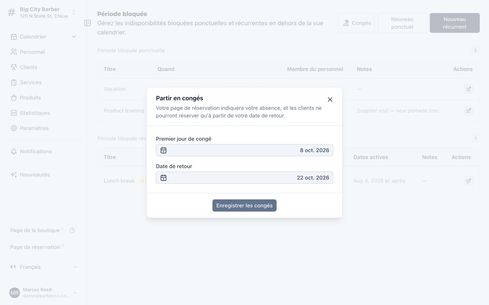 Vous partez en congés ? Votre page de réservation continue de travailler