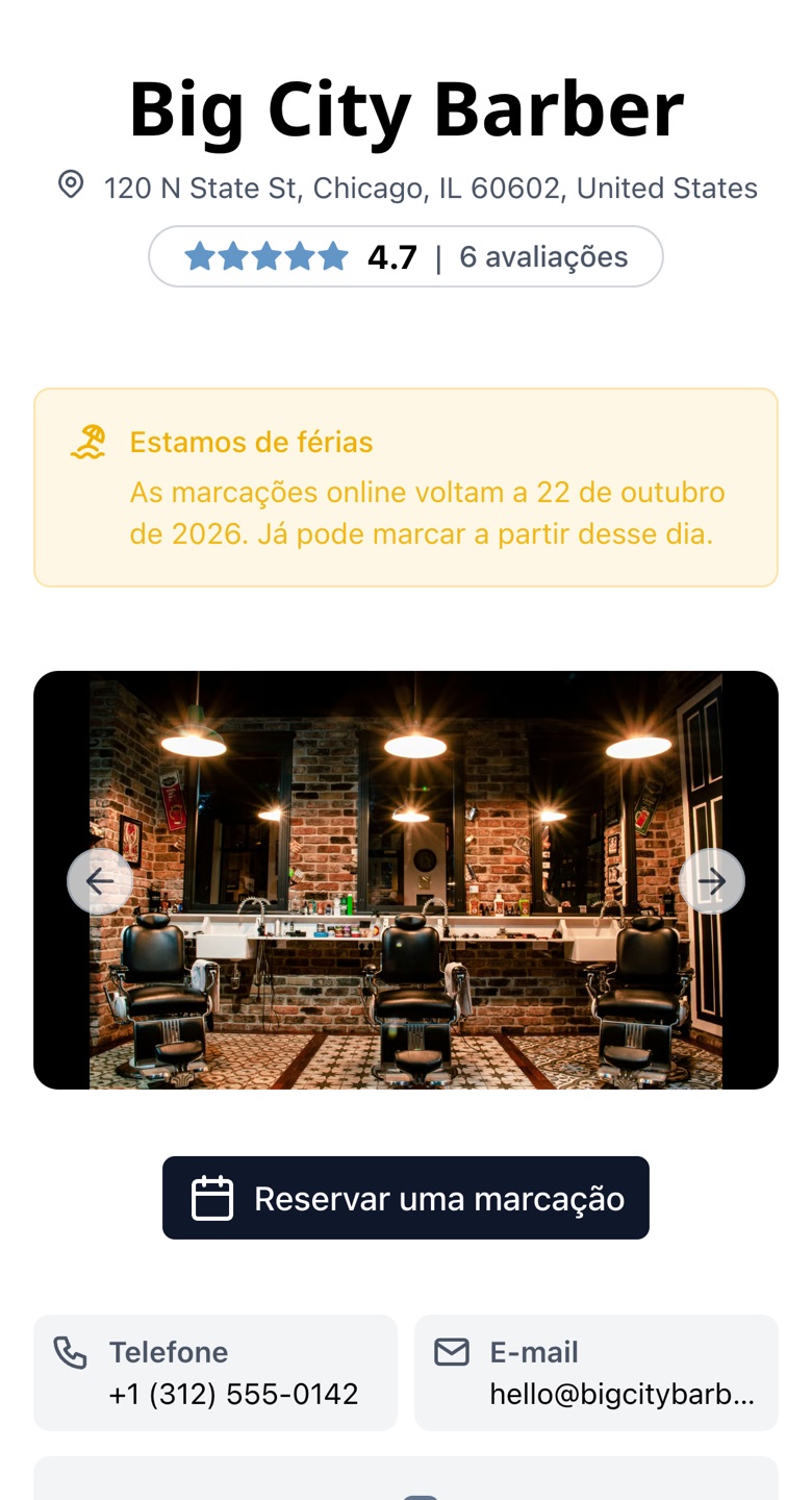 Vai de férias? A sua página de marcações continua a funcionar